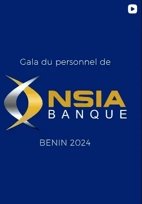 Visuel du gala du personnel de NSIA Banque au Bénin en 2024